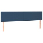 VidaXL Cadre de lit ottoman avec matelas bleu 180x200 cm tissu