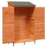 vidaXL Abri de jardin Marron 106 x 56 x 176 5 cm Bois de Sapin Massif