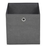vidaXL Boîtes de rangement 4 Pièces Tissu intissé 28x28x28 cm Gris