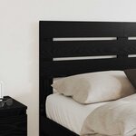vidaXL Tête de lit Chêne noir 150 cm Bois d'ingénierie