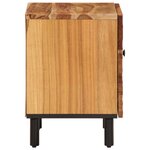 vidaXL Tables de chevet 2 Pièces 40x33x46 cm Bois d'acacia massif