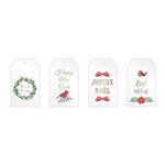 8 étiquettes acetate Merry Christmas