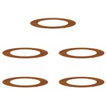 vidaXL Pot de fleurs en acier corten Acier corten Grand