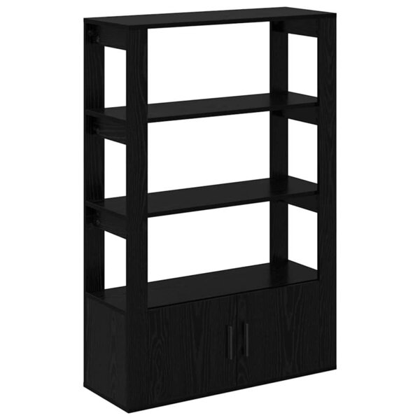 vidaXL Buffet Chêne noir 30 x 80 x 119.5 cm Bois d'ingénierie