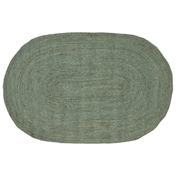vidaXL Tapis de surface Vert olive 100 x 152 cm Jute
