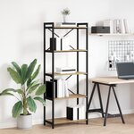 vidaXL Bibliothèque chêne artisanal 60 x 30 x 153 cm Bois d'ingénierie