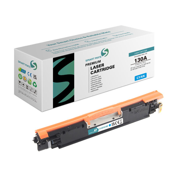 SmartMate cartouche laser rémanufacturée pour HP CF351A (130A) Cyan
