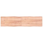 vidaXL Dessus de table bois massif traité bordure assortie