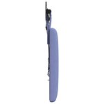 vidaXL Tête de lit suspendue Avec lumière LED Bleu denim Tissu