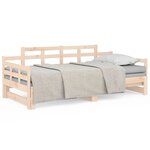 vidaXL Lit coulissant sans matelas bois de pin solide