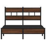 vidaXL Cadre de lit sans matelas chêne marron 120x200 cm