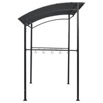 vidaXL Belvédère de barbecue 215x150x220 cm Anthracite Acier