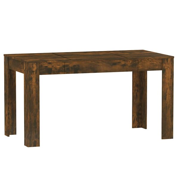 vidaXL Table à manger chêne fumé 140x74 5x76 cm bois d'ingénierie