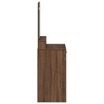vidaXL Table de Toilette Chêne brun 50 x 41 x 140 cm Bois d'ingénierie