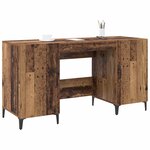 vidaXL Bureau Bois ancien 140 x 50 x 75 cm Bois d'ingénierie