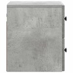 vidaXL Cabinet de chevet mural 2 Pièces Gris béton 33 x 34 5 x 40 cm