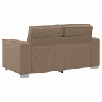 vidaXL Canapé Cappuccino 160 x 78 x 84 cm tissu