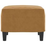 vidaXL Repose-pied Marron 60x50x41 cm Velours