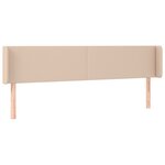 vidaXL Tête de lit avec oreilles Cappuccino 183x16x78/88 cm Similicuir