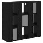vidaXL Buffet Chêne noir 73 5 x 24 x 69 5 cm
