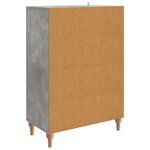 vidaXL Buffet Gris béton 66 x 34 5 x 95 cm Bois d'ingénierie