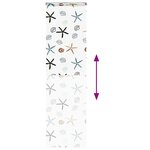 vidaXL Store enrouleur de douche avec cassette largeur du tissu 76 cm