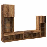 vidaXL Meubles TV muraux 4 Pièces Bois ancien Bois d'ingénierie