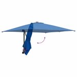 vidaXL Parasol de jardin mural bleu azur 247 cm
