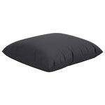vidaXL Coussins de canapé lot de 4 noir 40x40 cm tissu
