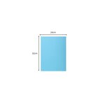 Paquet 100 Chemises 1 Rabat Super 160 - 24x32cm - Bleu Clair - X 5 - Exacompta