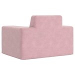 vidaXL Canapé pour enfants Rose Peluche douce