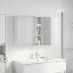 vidaXL Ensemble de Meubles de Salle de Bain 3 Pièces 120 x 14 5 x 70 cm