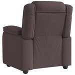 vidaXL Fauteuil inclinable Marron foncé Tissu