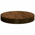 vidaXL Plateau de table Marron clair Ø 30 x 4 cm Chêne massif