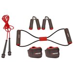 Kit de fitness gris/rose/noir avento 41ve