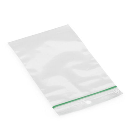 Sachet plastique zip 50  recyclé transparent 60 microns raja 6x12 cm (lot de 1000)