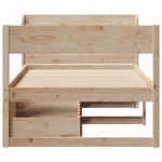 vidaXL Cadre de lit sans matelas 90x200 cm bois de pin massif