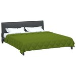 vidaXL Duvet complet toute l'année Vert 200 x 200 cm Microfibre