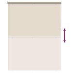 vidaXL Store enrouleur Protection UV Beige 200 x 140 cm Polyester