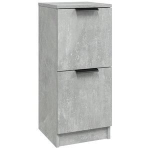 vidaXL Buffet Gris béton 30x30x70 cm Bois d'ingénierie