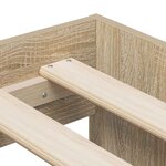 vidaXL Cadre de lit avec rangement Chêne sonoma 75 x 190 cm