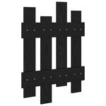 vidaXL Porte-manteau mural Chêne noir 60 x 3 x 82 cm Bois d'ingénierie