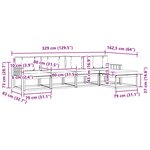 vidaXL Ensemble de canapés d'extérieur 4 pc Blanc et Beige Polyester