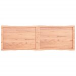 vidaXL Dessus de table bois massif traité bordure assortie