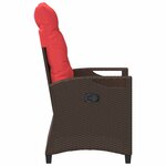 vidaXL Chaise de jardin inclinable 56 x 60 x 112 cm acier