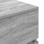 vidaXL Tables de chevet avec 3 tiroirs 2 Pièces sonoma gris 39x35x65 cm