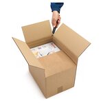 Caisse carton brune simple cannelure à hauteur variable 40x30x20/30 cm (lot de 20)