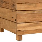 vidaXL Lit surélevé 50x40x38 cm bois de teck recyclé et acier