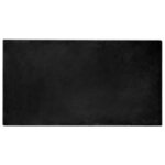 vidaXL Tapis en Fourrure Synthétique de Lapin Noir 80 x 150 cm