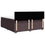vidaXL Sommier à lattes de lit avec matelas Marron foncé 180x200 cm